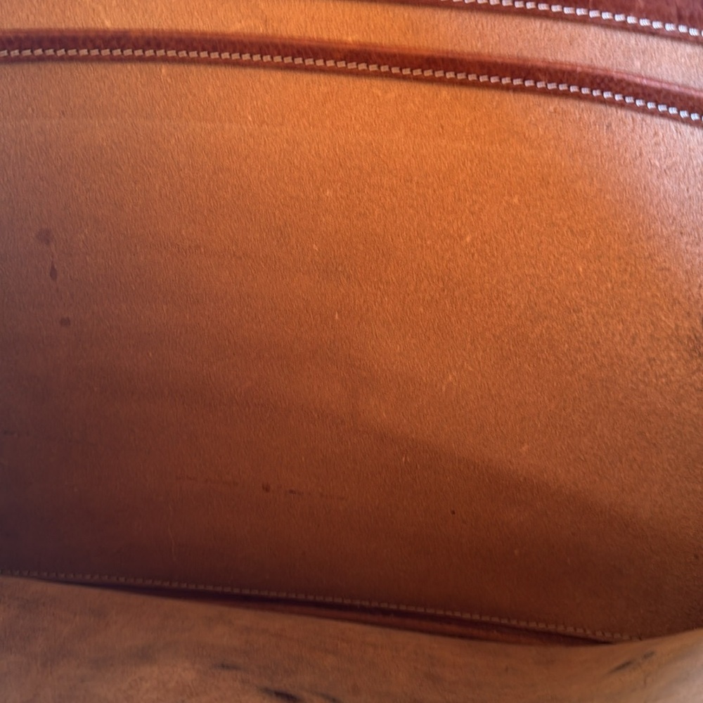 🍍 A&N  FLORENCE leather document bag classic Brown No key🍍16” width 🍍12” length - Picture 9 of 9